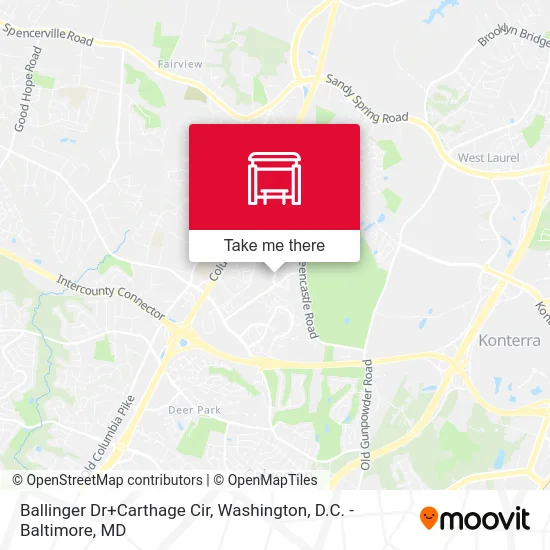 Ballinger Dr+Carthage Cir map