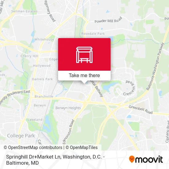 Springhill Dr+Market Ln map