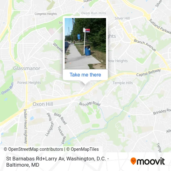 St Barnabas Rd+Larry Av map