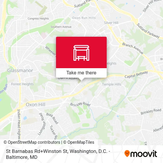 St Barnabas Rd+Winston St map