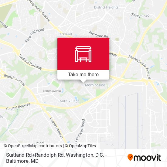 Mapa de Suitland Rd+Randolph Rd