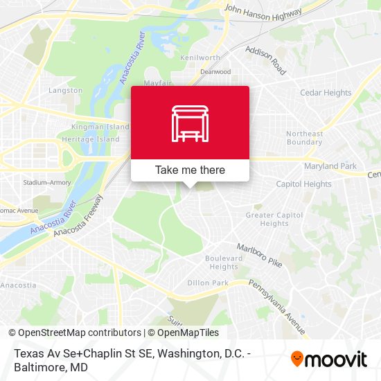 Mapa de Texas Av Se+Chaplin St SE