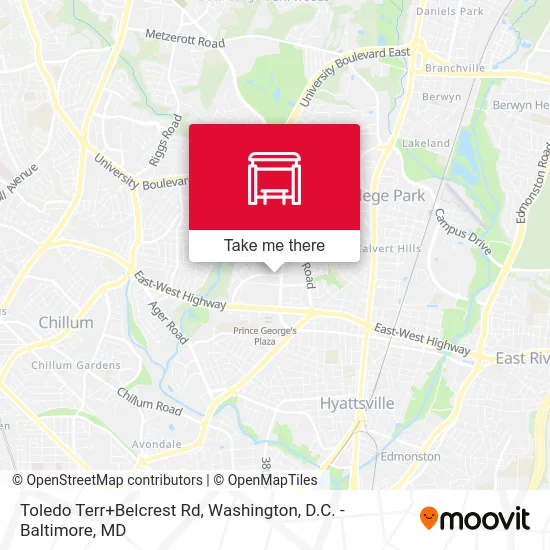 Toledo Terr+Belcrest Rd map