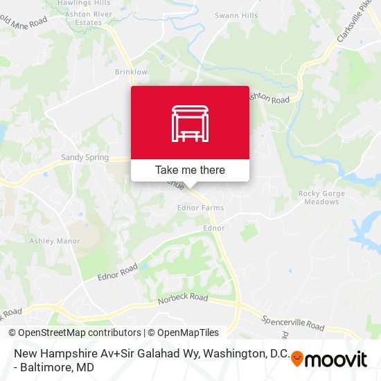 New Hampshire Av+Sir Galahad Wy map