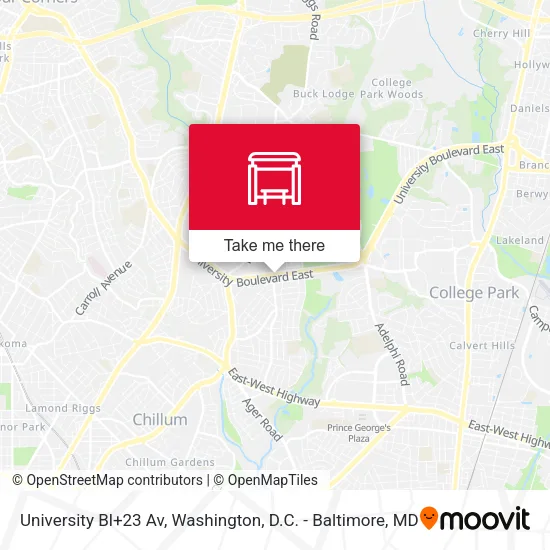 University Bl+23 Av map