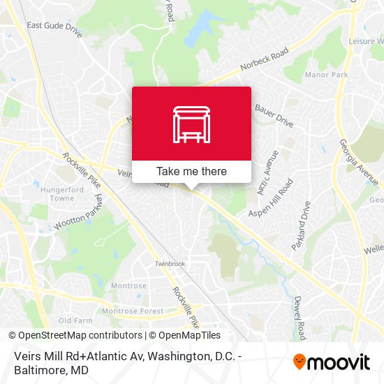 Mapa de Veirs Mill Rd+Atlantic Av