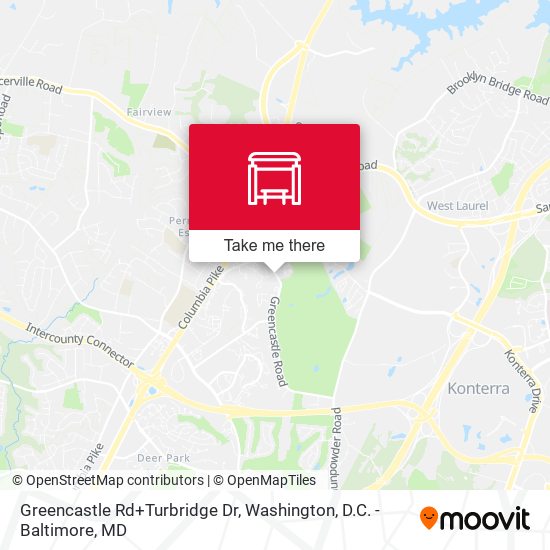 Greencastle Rd+Turbridge Dr map
