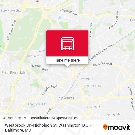 Westbrook Dr+Nicholson St map