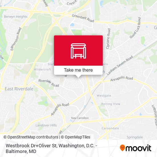 Mapa de Westbrook Dr+Oliver St