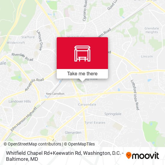 Whitfield Chapel Rd+Keewatin Rd map