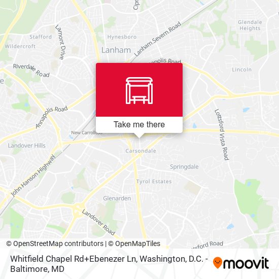 Mapa de Whitfield Chapel Rd+Ebenezer Ln