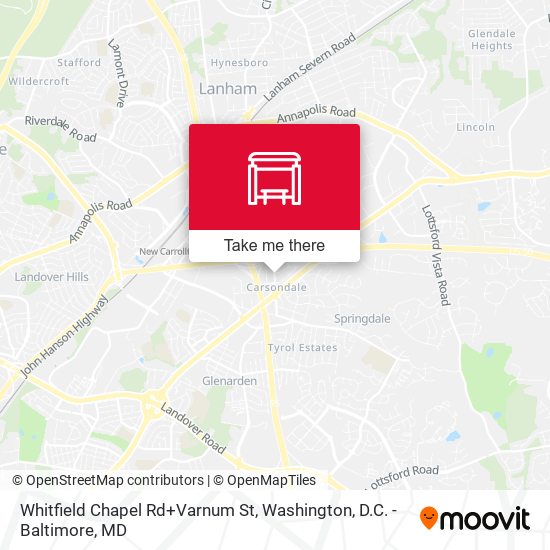 Mapa de Whitfield Chapel Rd+Varnum St
