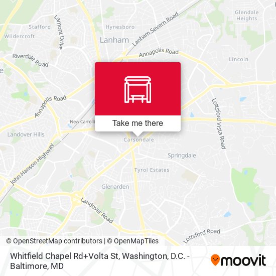 Whitfield Chapel Rd+Volta St map