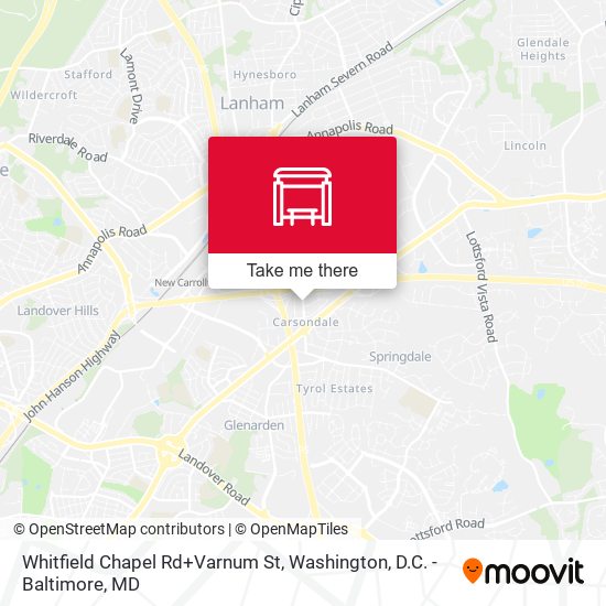Whitfield Chapel Rd+Varnum St map