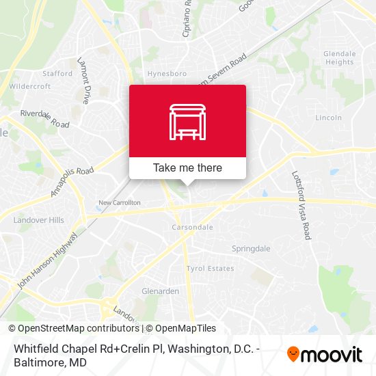 Mapa de Whitfield Chapel Rd+Crelin Pl