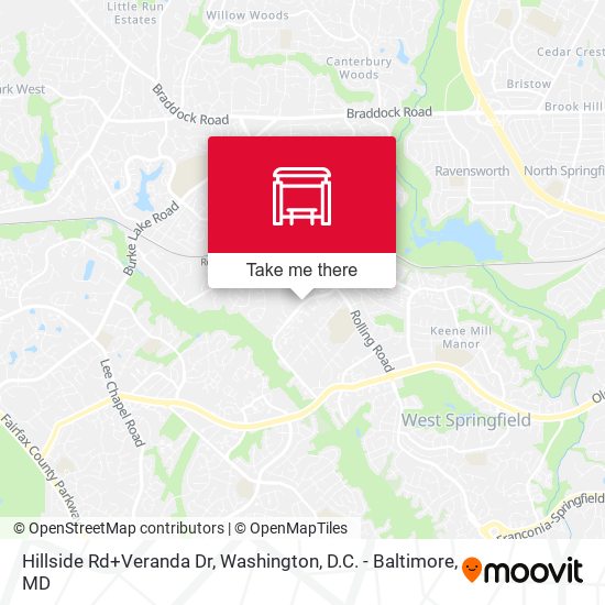 Hillside Rd+Veranda Dr map
