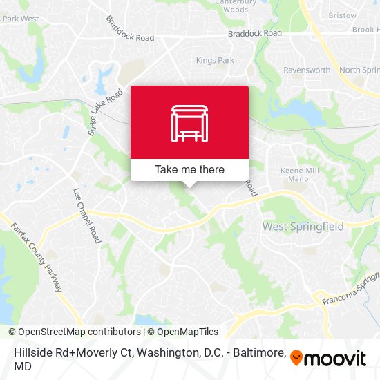 Mapa de Hillside Rd+Moverly Ct