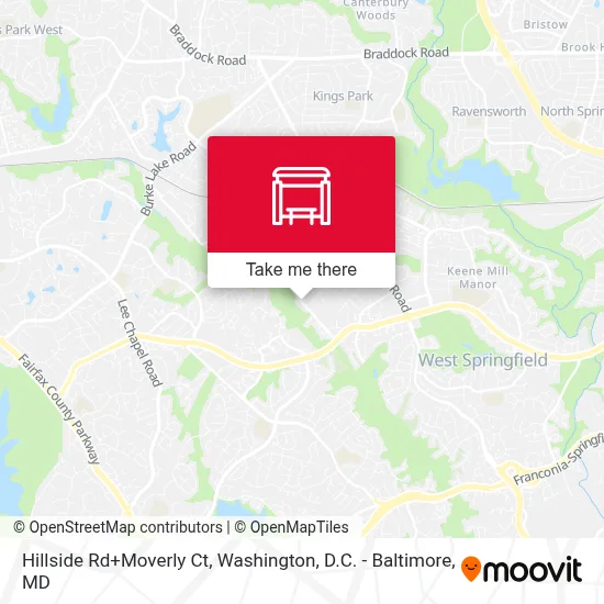Hillside Rd+Moverly Ct map