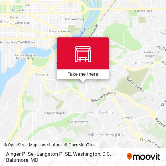 Ainger Pl Se+Langston Pl SE map