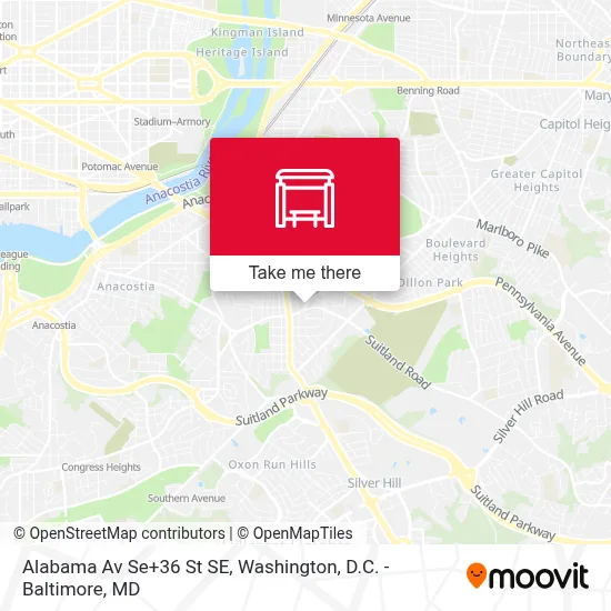 Alabama Av Se+36 St SE map