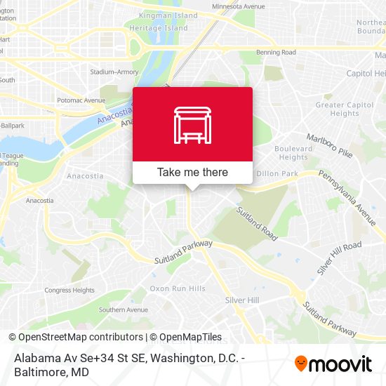 Alabama Av Se+34 St SE map