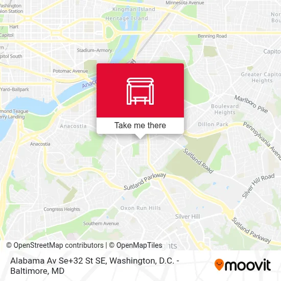 Alabama Av Se+32 St SE map