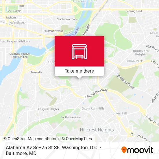 Alabama Av Se+25 St SE map