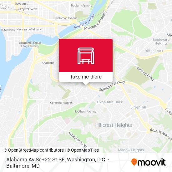 Alabama Av Se+22 St SE map
