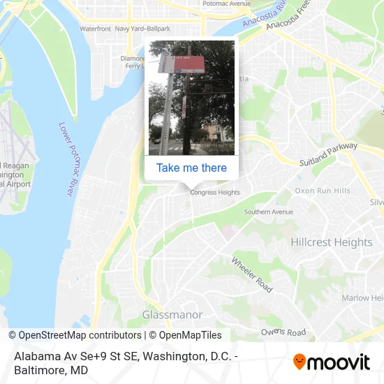 Alabama Av Se+9 St SE map