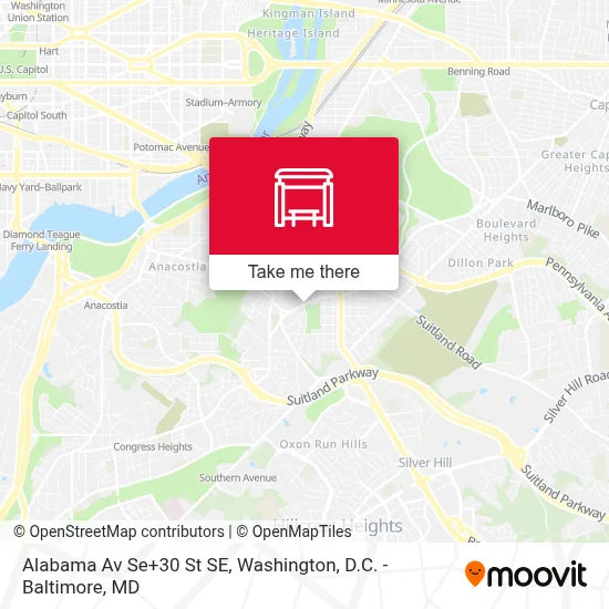 Alabama Av Se+30 St SE map