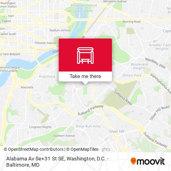 Alabama Av Se+31 St SE map