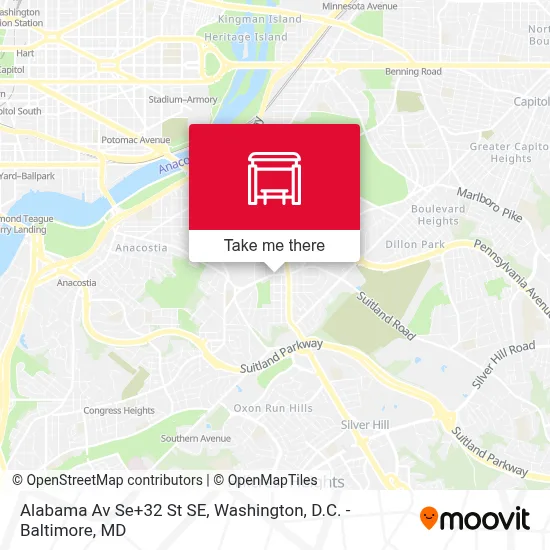 Alabama Av Se+32 St SE map