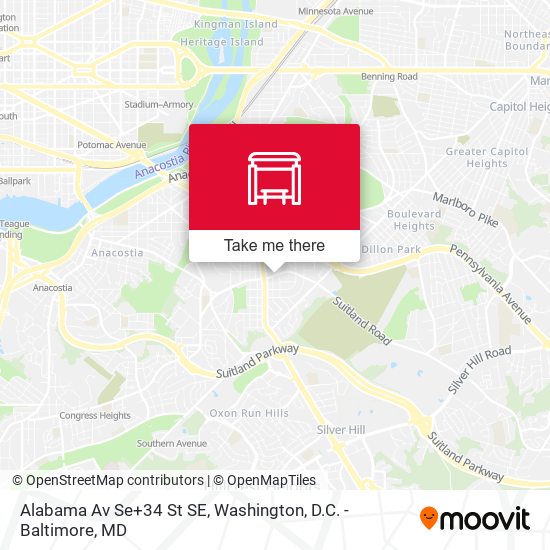 Alabama Av Se+34 St SE map