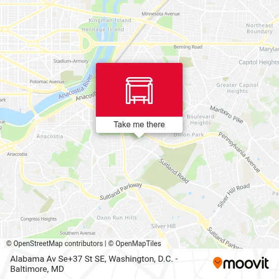 Alabama Av Se+37 St SE map