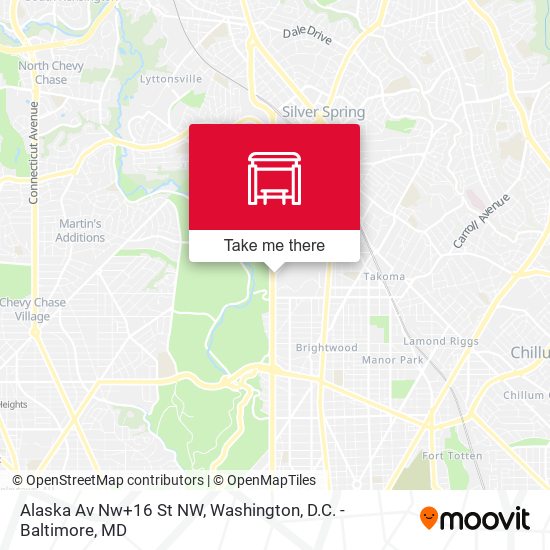 Alaska Av Nw+16 St NW map