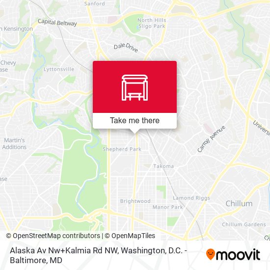 Mapa de Alaska Av Nw+Kalmia Rd NW