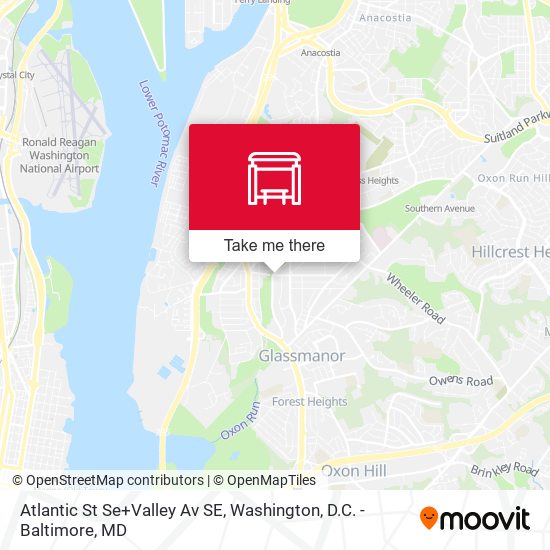 Mapa de Atlantic St Se+Valley Av SE