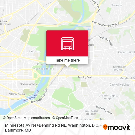 Minnesota Av Ne+Benning Rd NE map