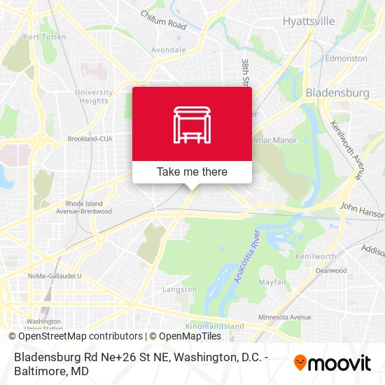 Bladensburg Rd Ne+26 St NE map
