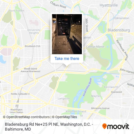 Bladensburg Rd Ne+25 Pl NE map