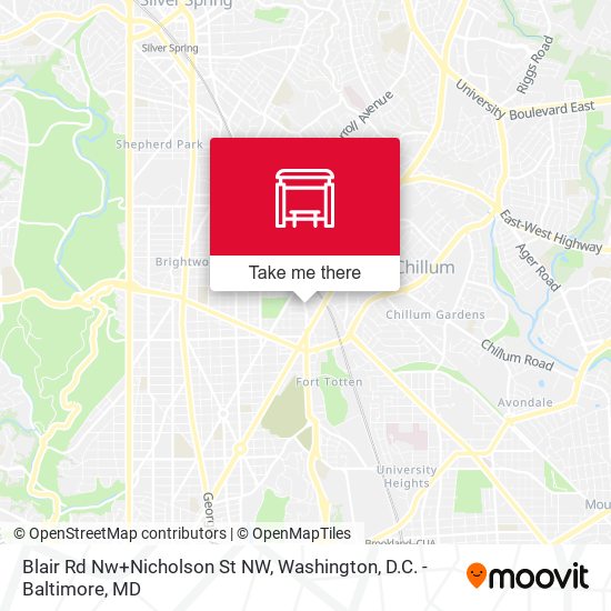 Mapa de Blair Rd Nw+Nicholson St NW