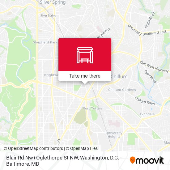 Mapa de Blair Rd Nw+Oglethorpe St NW