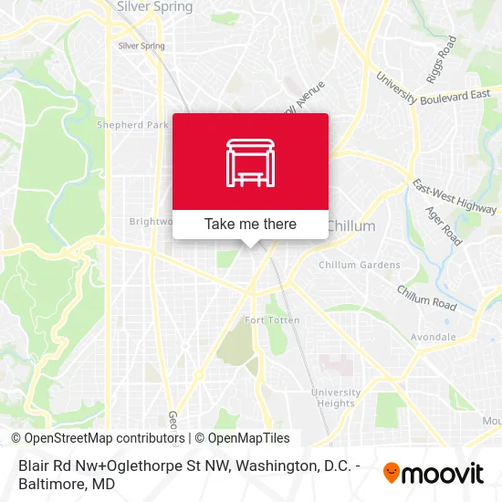 Blair Rd Nw+Oglethorpe St NW map
