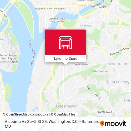 Alabama Av Se+5 St SE map