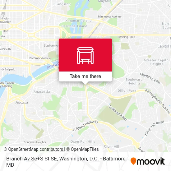 Branch Av Se+S St SE map