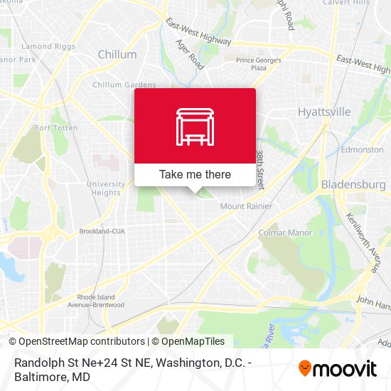 Mapa de Randolph St Ne+24 St NE