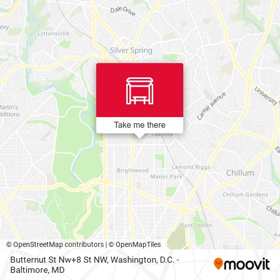 Butternut St Nw+8 St NW map