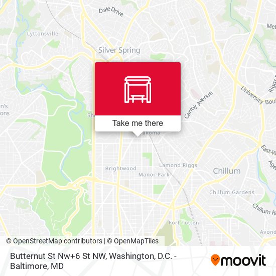 Butternut St Nw+6 St NW map