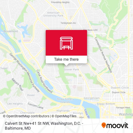 Mapa de Calvert St Nw+41 St NW