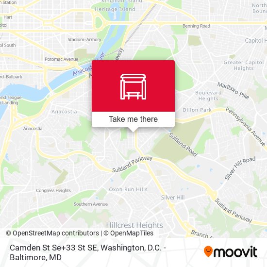 Mapa de Camden St Se+33 St SE